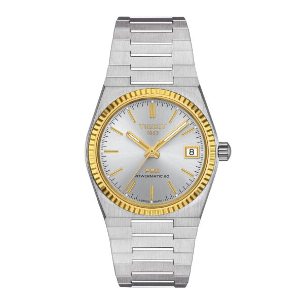 PRX Powermatic 80 35mm Steel and 18K Gold Bezel Unisex Watch
