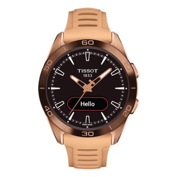 T-Touch Connect Sport 44mm Unisex Watch Black With Silicone Strap