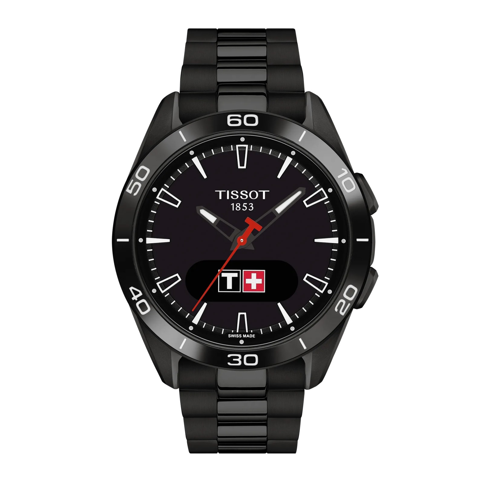 T-Touch Connect Sport 44mm Unisex Watch Black