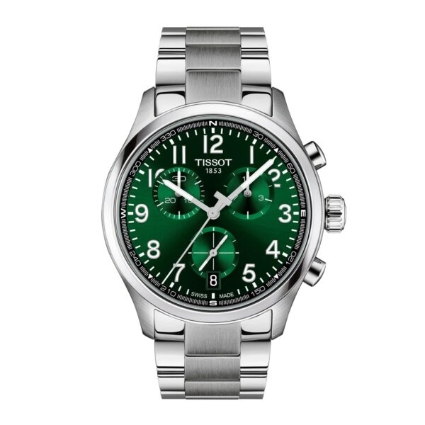 Chrono L 42mm Mens Watch Stainless Steel Green