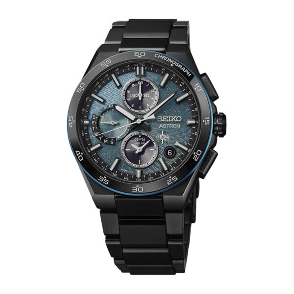 Astron GPS Solar ‘Spiral Galaxy’ Limited Edition 43.5mm Mens Watch Blue