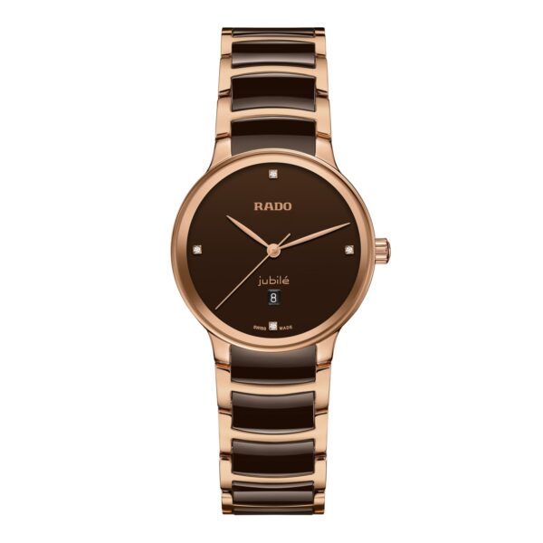 Centrix Diamonds 30.5mm Ladies Watch Brown