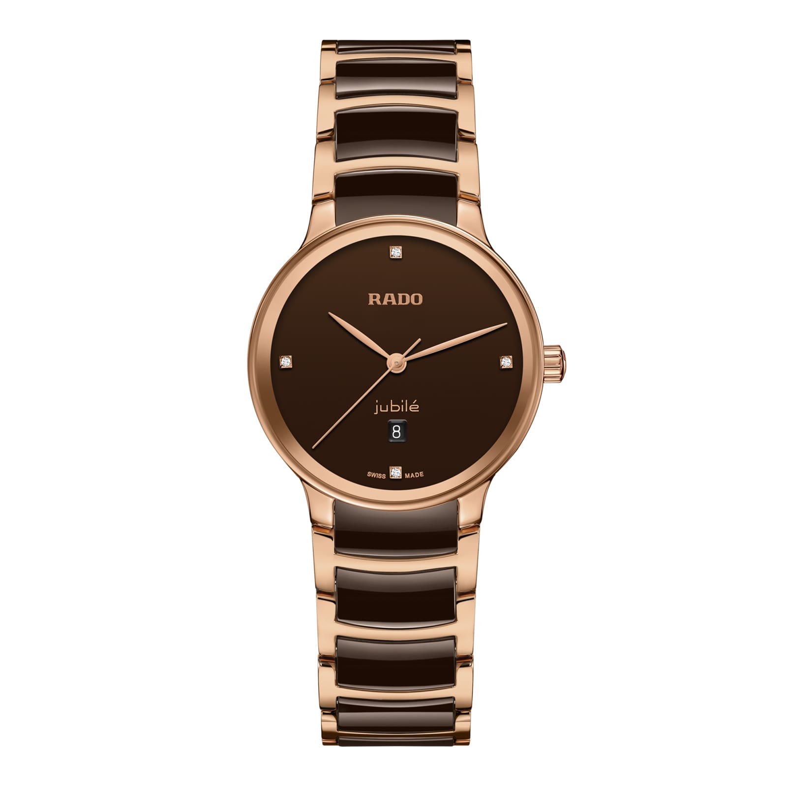 Centrix Diamonds 30.5mm Ladies Watch Brown