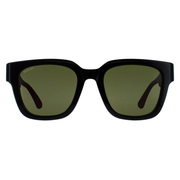 Gucci Square Mens Black with Green and Red GG1670SK - One Size