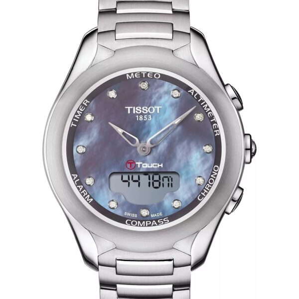 Tissot T-touch Solar Womens Silver Watch T0752201110601 Stainless Steel - One Size
