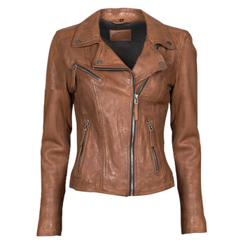 Oakwood  CLIPS 6  women's Leather jacket in Brown