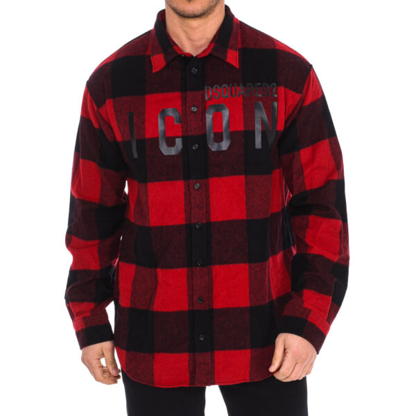 Dsquared2 Mens long sleeve shirt S79DL0007-S53139 - Red - Size IT 50 (Mens)