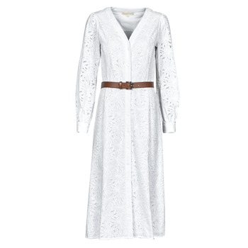 MICHAEL Michael Kors PALM EYELET KATE DRESS women's Long Dress in White