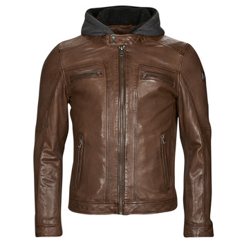 Oakwood  DRINK  men's Leather jacket in Brown