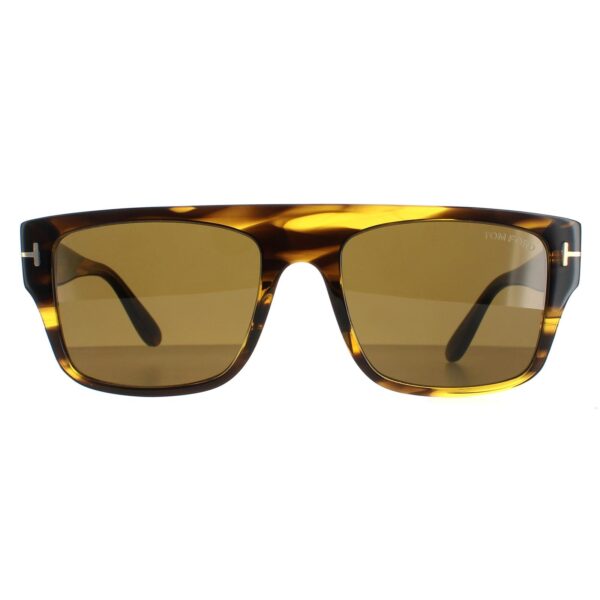 Tom Ford Square Mens Tortoise Brown Dunning FT0907 - One Size
