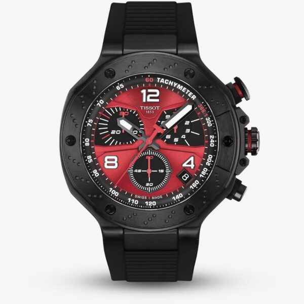 Tissot Mens Limited Edition T-Race MotoGP 2026 Quartz Chronograph Black Rubber Strap Watch T141.417.37.422.00