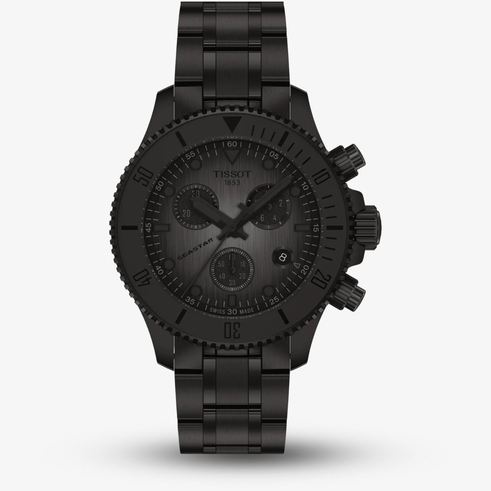 Tissot Seastar 1000 Chronograph 38mm Black Watch T120.217.33.061.00