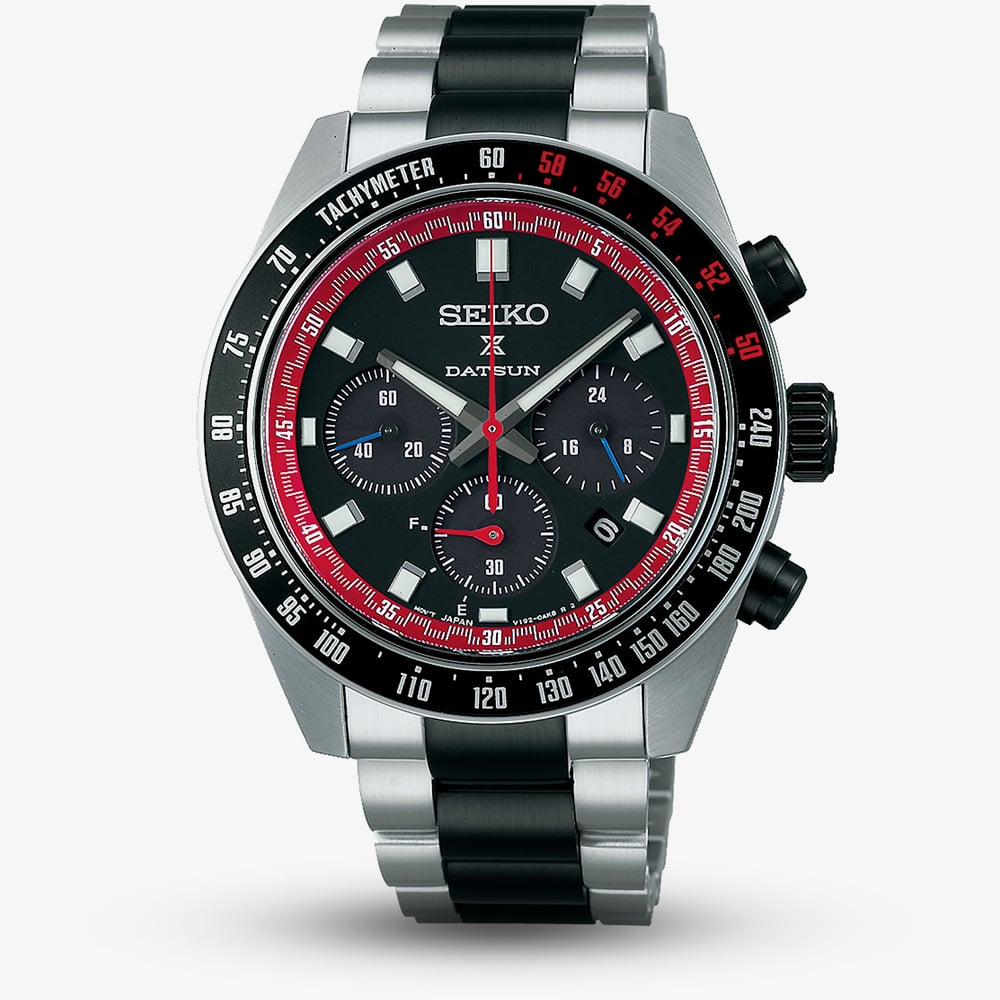 Seiko Mens Limited Edition Prospex Solar Speedtimer x DATSUN Fairlady Z Watch SSC957P1