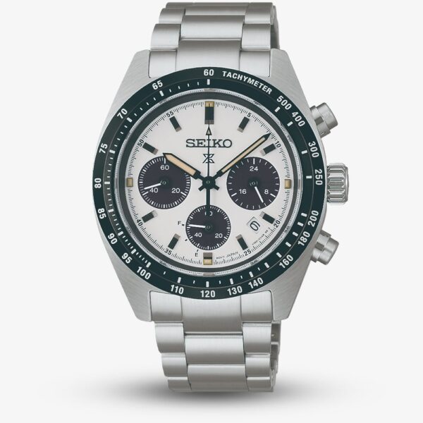 Seiko Mens Prospex Speedtimer Youngtimer Monochrome Bracelet Watch SSC961