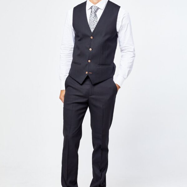 Max Black Waistcoat