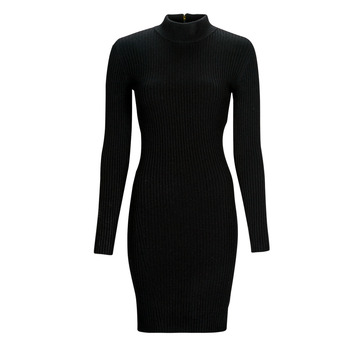 MICHAEL Michael Kors  MOCK NK RIBBED MINI DRS  women's Dress in Black