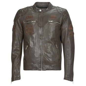 Redskins  NITRO BARCELONA  men's Leather jacket in Brown