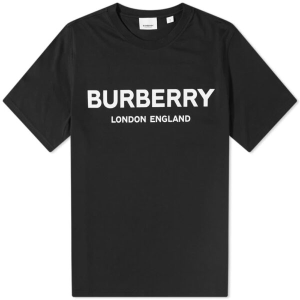 Burberry Mens London Letchford T-shirt Black Cotton - Size X-Small