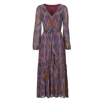 Lauren Ralph Lauren  HATETA-LONG SLEEVE-DAY DRESS  women's Long Dress in Multicolour
