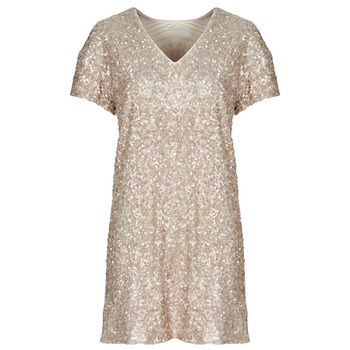 Ikks  ROB MC CT SEQUIN  women's Dress in Gold
