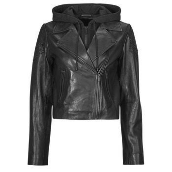 Ikks  PERF CUIR  women's Leather jacket in Black