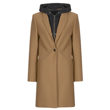 Ikks  MANTEAU STRAIGHT  women's Coat in Brown