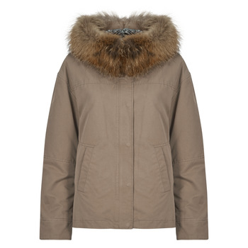 Oakwood  SYMA (raccon fur)  women's Parka in Beige