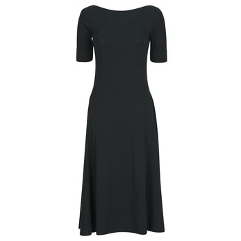 Lauren Ralph Lauren  MUNZIE-ELBOW SLEEVE-DAY DRESS  women's Long Dress in Black