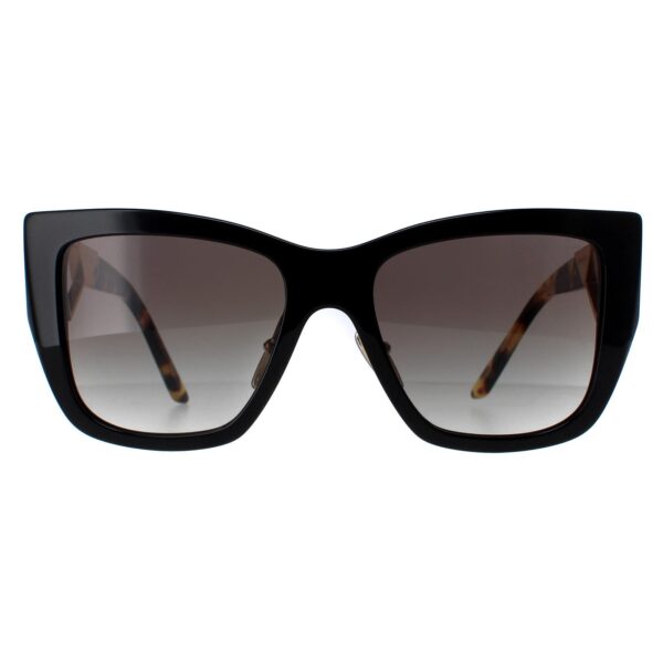 Prada Square Womens Black and Tortoise Grey Gradient PR21YS - One Size