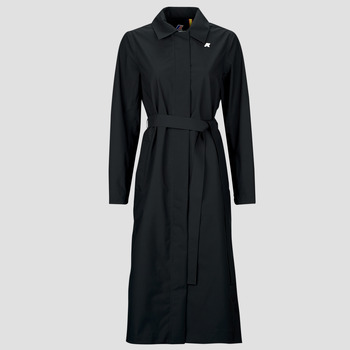 K-Way  BARBRA STRETCH 2L  women's Trench Coat in Black