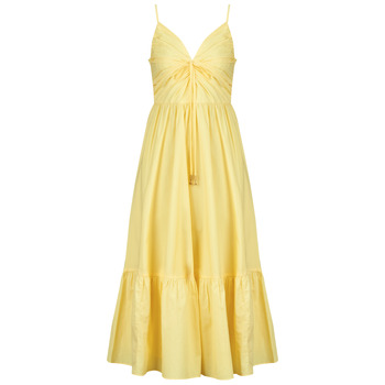 MICHAEL Michael Kors  POPLIN MIDI DRESS  women's Dress in Yellow