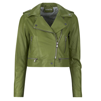 Oakwood  YOKO  women's Leather jacket in Kaki