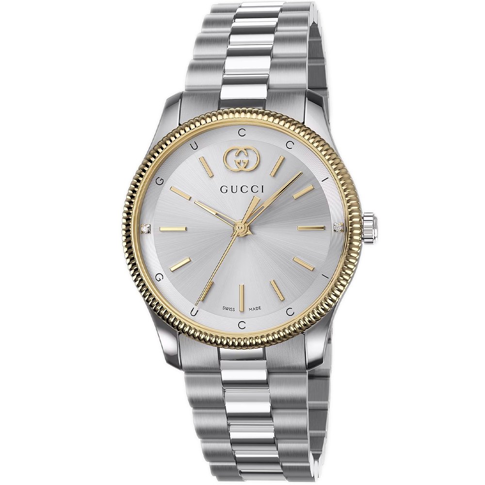 Gucci Womens YA1265063 G-Timeless Ladies Watch - Silver Stainless Steel - One Size