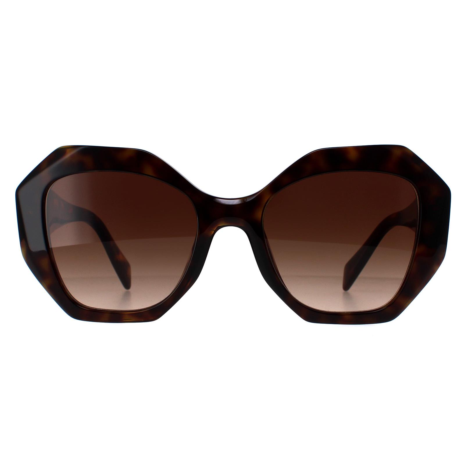Prada Round Womens Tortoise Brown Gradient PR16WS - One Size