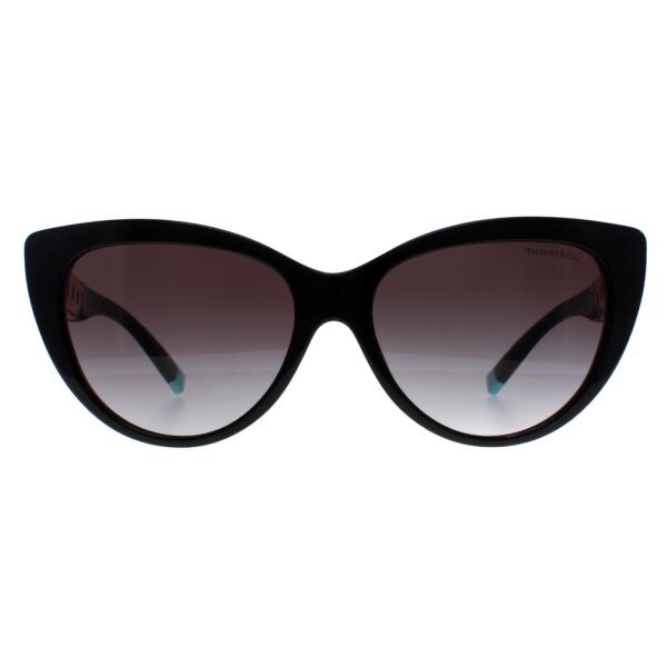 Tiffany & Co Cat Eye Womens Black Grey Gradient TF4196 - One Size