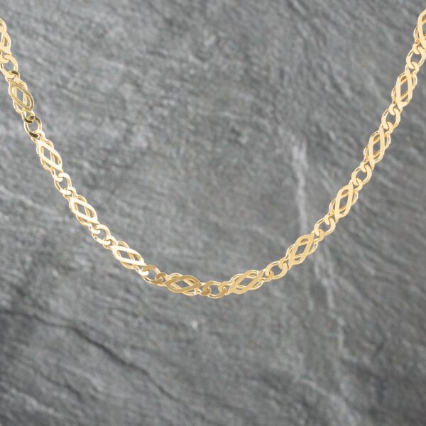Pre-Owned 9ct Yellow Gold 18 Inch Celtic Chain 41041695