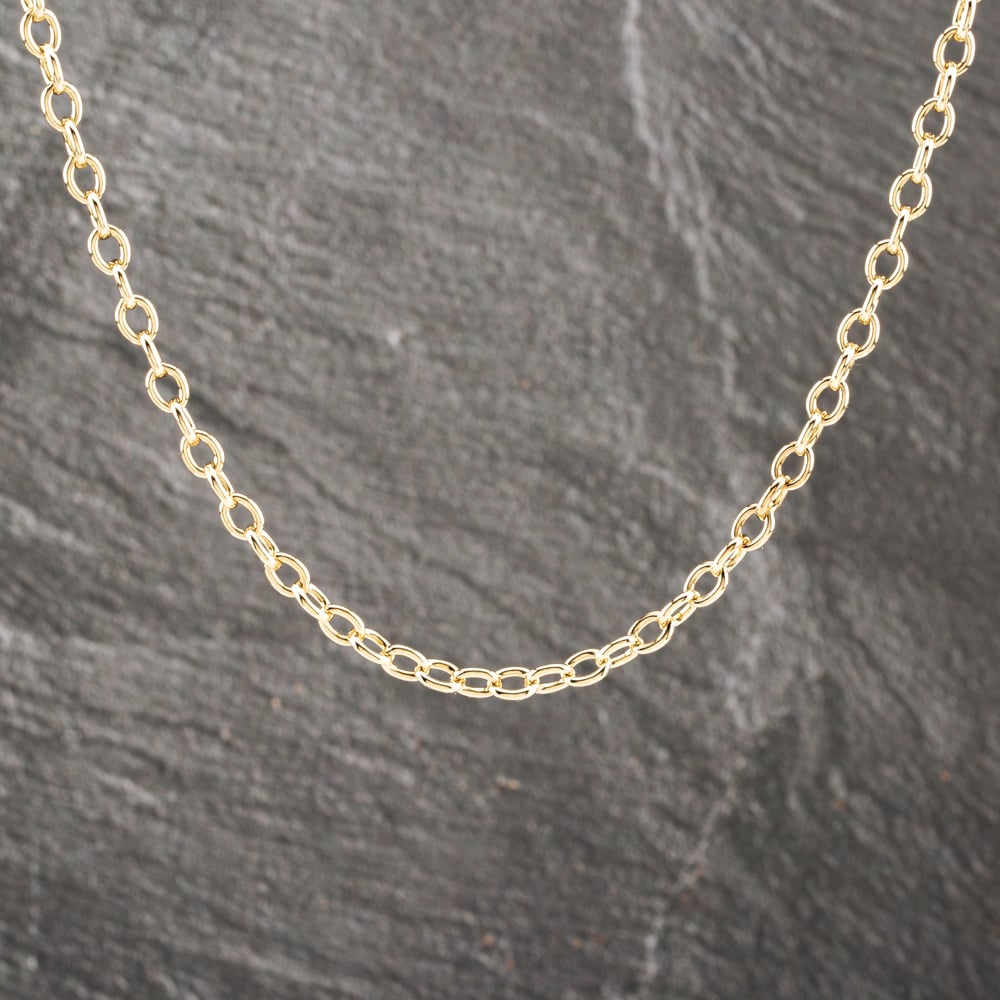 Pre-Owned Vintage Yellow Gold 29 Inch Trace Chain 41041713