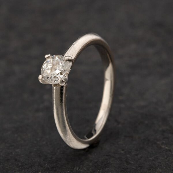 Pre-Owned Platinum 0.54ct Brilliant Cut Mastercut Diamond Four Claw Solitaire Ring 4112173