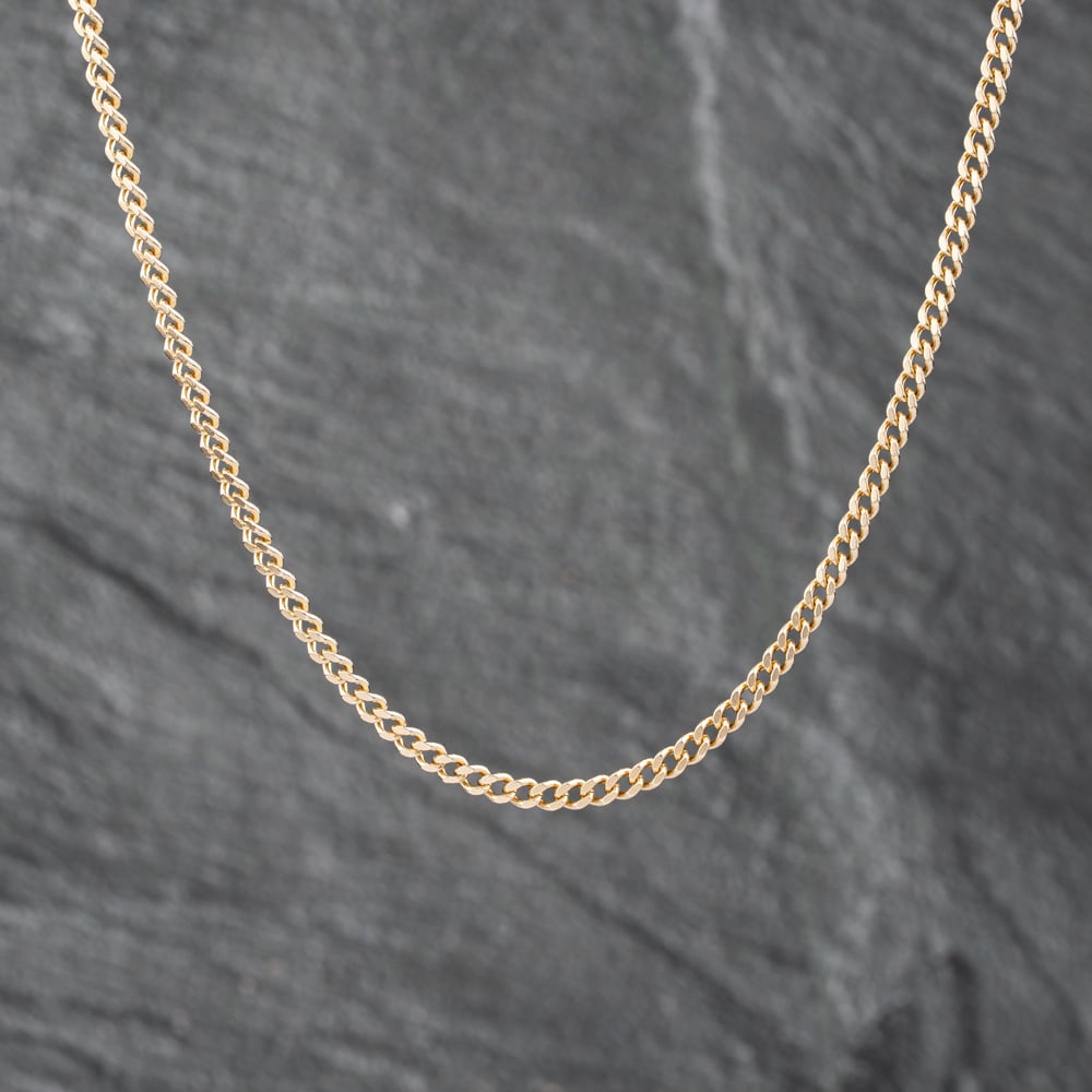 Pre-Owned 9ct Yellow Gold 19 Inch Curb Chain 41162130