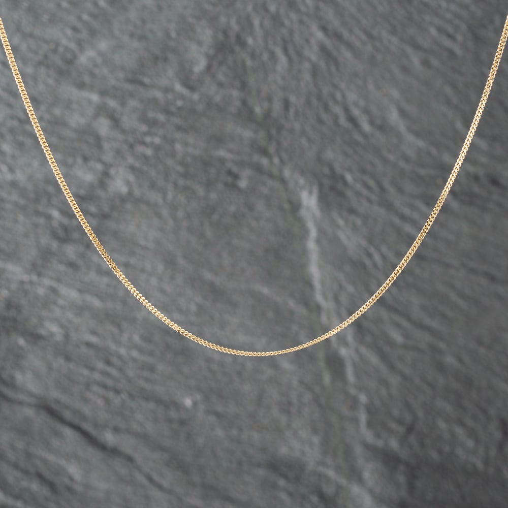 Pre-Owned 18ct Yellow Gold 16 Inch Curb Chain 41162181