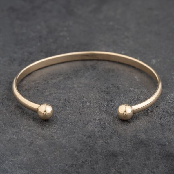 Pre-Owned 9ct Yellow Gold Plain Torque Bangle 41240009