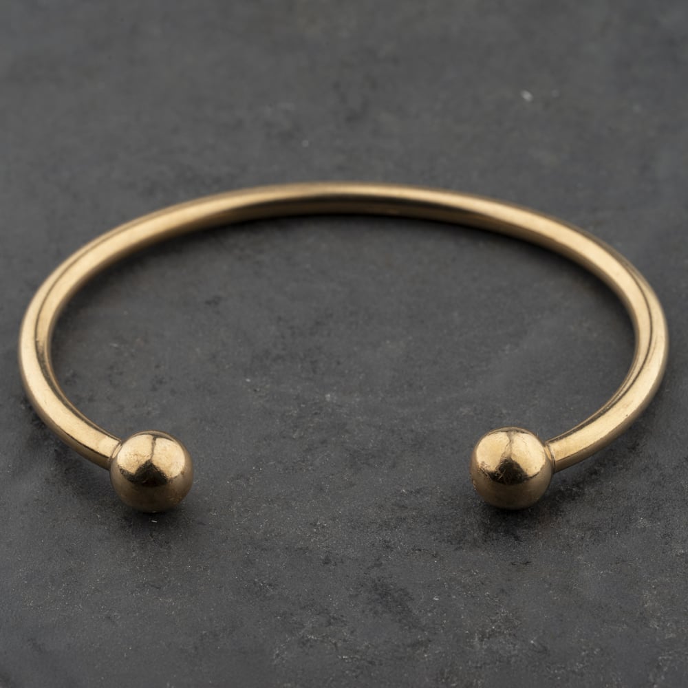 Pre-Owned 9ct Yellow Gold Plain Large Torque Bangle 41240012