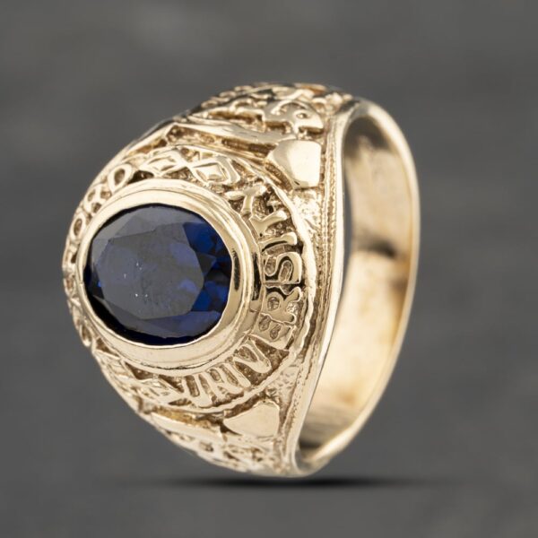 Pre-Owned 9ct Yellow Gold College Signet Ring 41342066