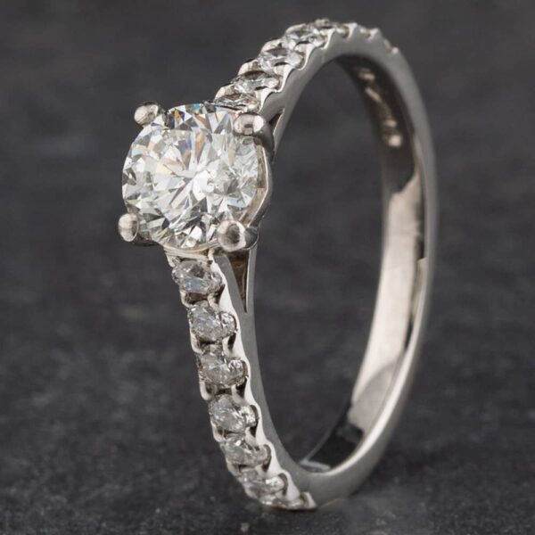 Pre-Owned Platinum 0.70ct Brilliant Cut Diamond Solitaire Ring 4148114