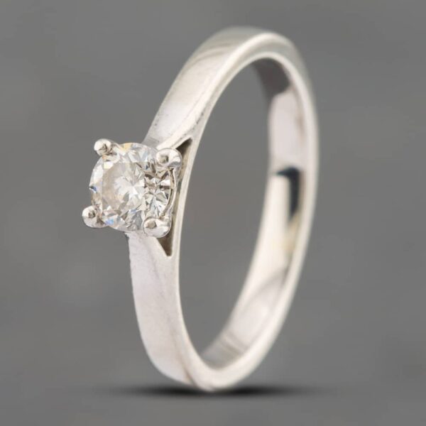 Pre-Owned Platinum 0.40ct Brilliant Cut Diamond Solitaire Ring 41481378