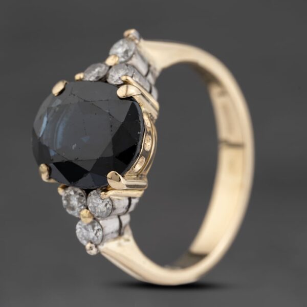 Pre-Owned 18ct Yellow Gold Sapphire & 0.30ct Brilliant Cut Diamond Seven Stone Ring 41481648