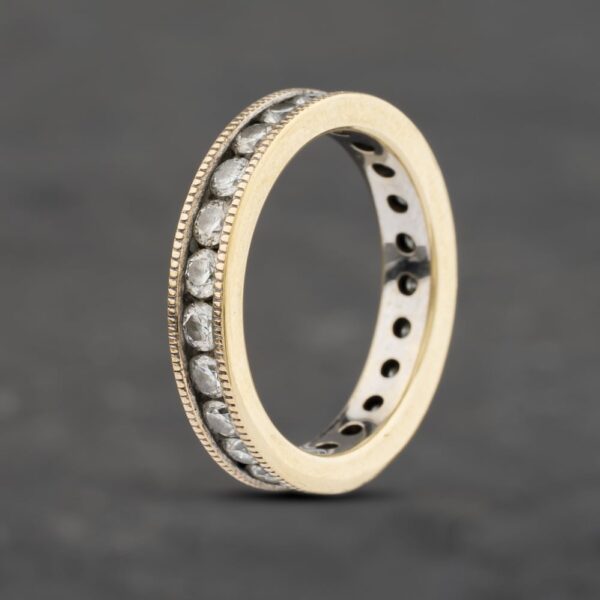 Pre-Owned 9ct Yellow Gold 1.00ct Brilliant Cut Diamond Full Eternity Ring 41481986