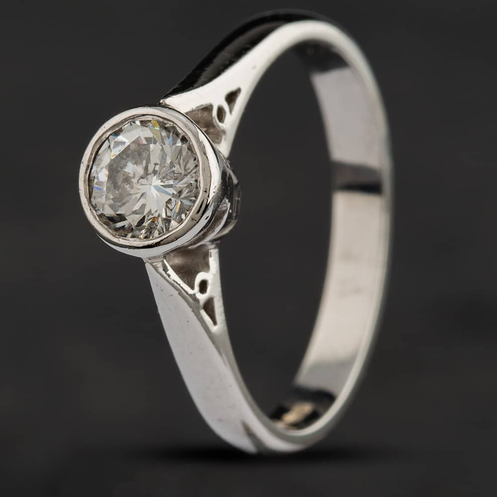 Pre-Owned Platinum 0.50ct Brilliant Cut Diamond Solitaire Ring 4148326