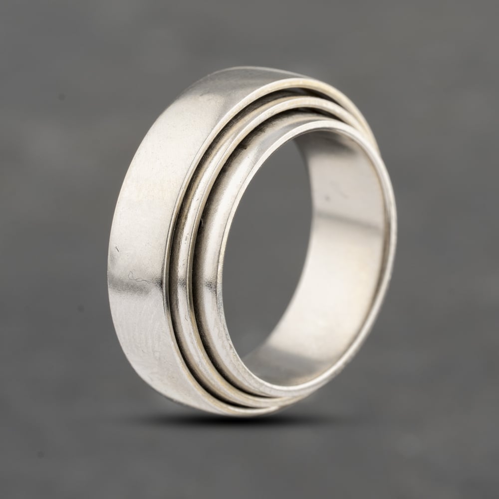 Pre-Owned Platinum Triple Two Colour 7mm Plain Wedding Ring 41871418