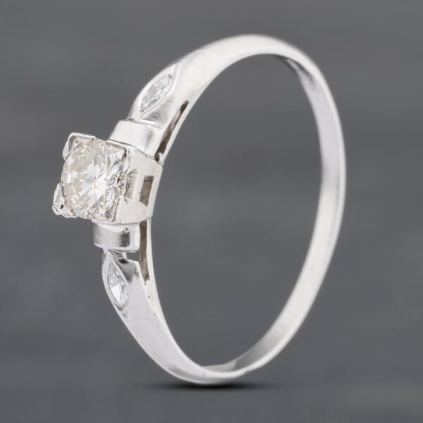 Pre-Owned 18ct White Gold 0.28ct Brilliant Cut Diamond Solitaire Ring 43121131